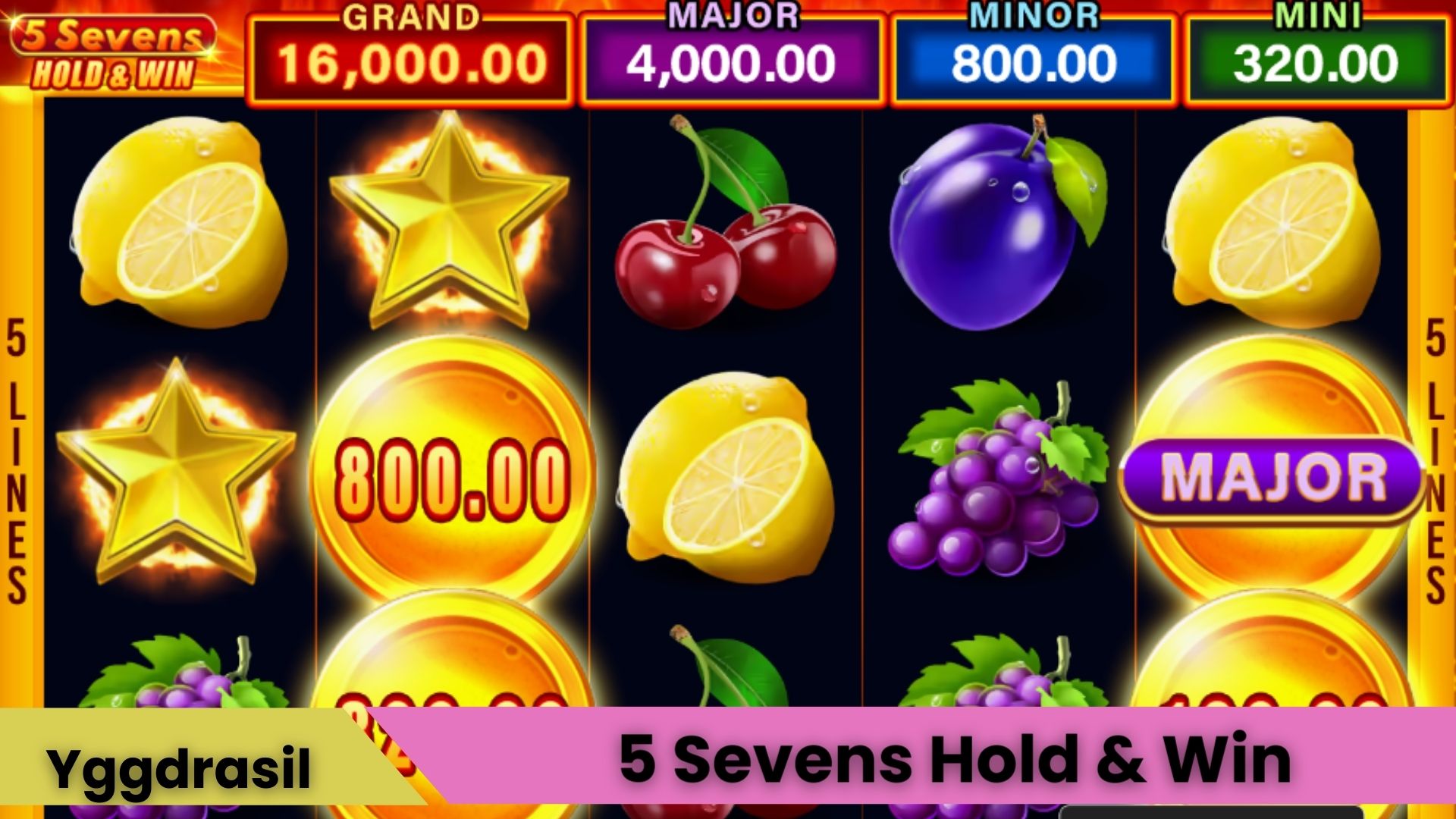 5 Sevens Hold & Win İle Gelsin Altın Paralar!